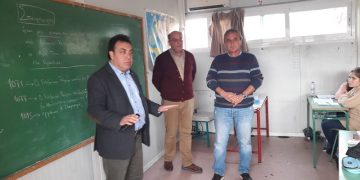 Επίσκεψη Τ.Αντωνακόπουλου στο υπό κατάληψη Ενιαίο Λύκειο Καράτουλα