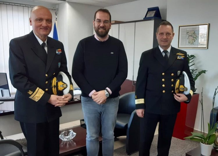 Στον Περιφερειάρχη Δυτικής Ελλάδας Νεκτάριο Φαρμάκη ο νέος Διοικητής της 5ης Περιφερειακής Διοίκησης Θεοφάνης Κούρκουλος