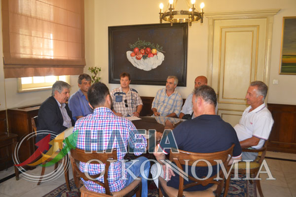 Το νέο Δ.Σ. της ΟΕΒΕ Ηλείας επισκέφτηκε στο γραφείο του το Δήμαρχο Πύργου κ. Γαβρίλη Λιατσή