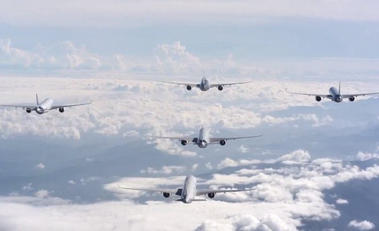 Βίντεο: Όταν πέντε Airbus Α350 «χορεύουν» ταυτόχρονα στον αέρα