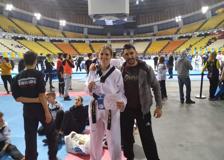 2η θέση στο Πανελλήνιο Πρωτάθλημα η Μπίνη του Α.Σ “ΠΕΛΟΨ Πύργου” TAEKWONDO