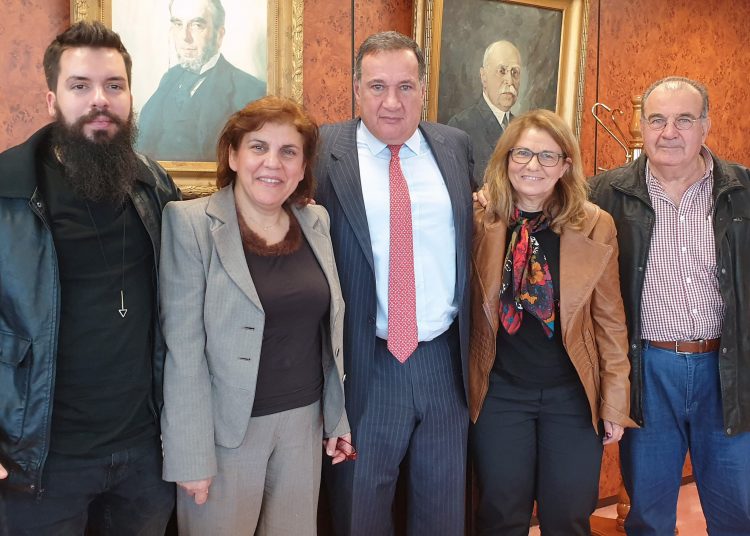 Συνάντηση μελών της Συμπολιτείας Ολυμπίας με τον Πρόεδρο της Ε.Ο.Ε. και μέλος της Διεθνούς Ολυμπιακής Επιτροπής κ. Σπύρο Καπράλο