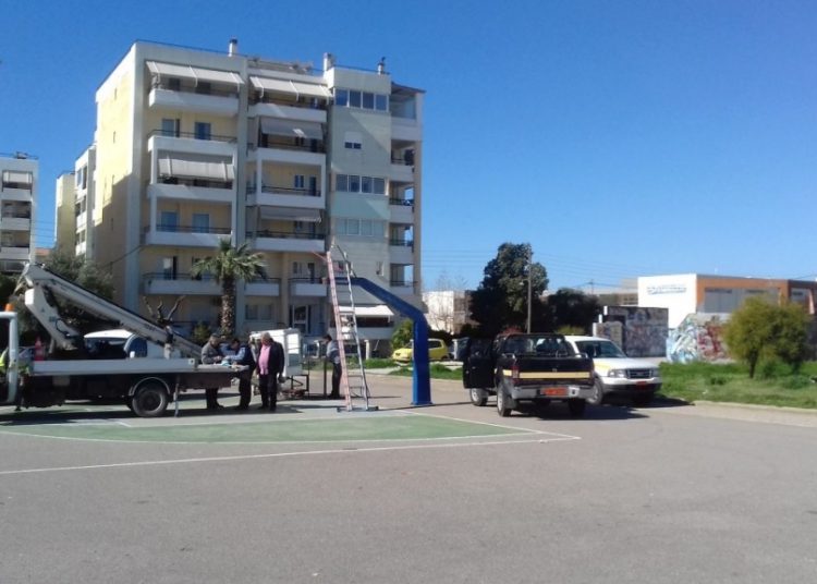 Εργασίες συντήρησης και αποκατάστασης στο Αθλητικό Κέντρο Αγίας Βαρβάρας