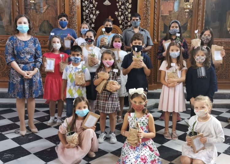 Έναρξη Κατηχητικών εν μέσω κορωνοϊού, στον Ι. Ν. Αγ. Σπυρίδωνος Πύργου.