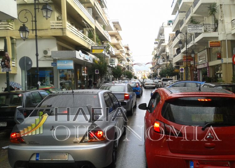 Μεγάλο μποτιλιάρισμα στο Κέντρο του Πύργου