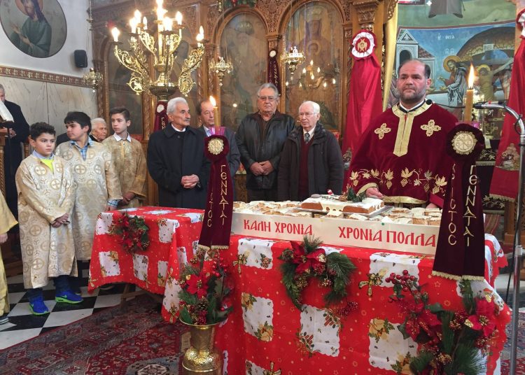 Κοπή Πρωτοχρονιάτικης πίτας Ι.Ν. Αγίου Σπυρίδωνος Πύργου