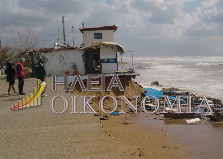 Κακόβατος Ηλείας: Η θάλασσα γκρέμισε την παραδοσιακή ψαροταβέρνα