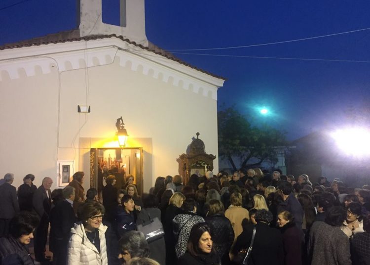 Μεταφέρθηκε η Θαυματουργή Εικόνα του Πολιούχου του Πύργου στο Ιστορικό Παρεκκλήσιο αυτού