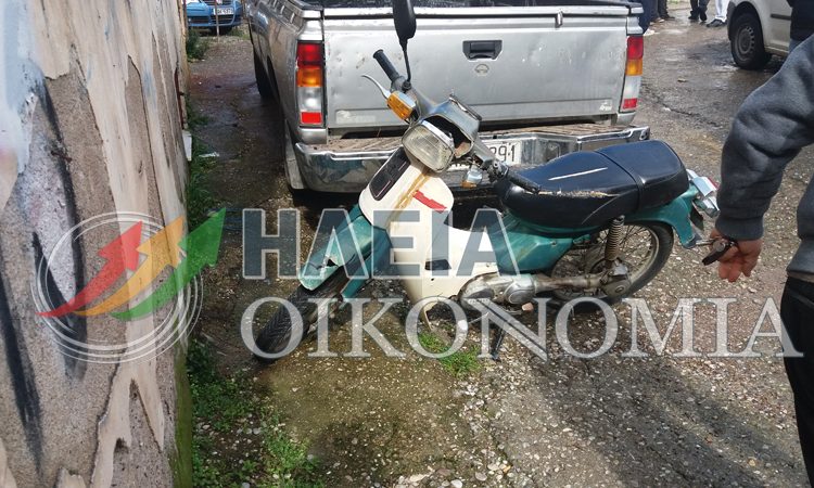 Πύργος: Σύγκρουση ΙΧ – μηχανάκι με τραυματισμό