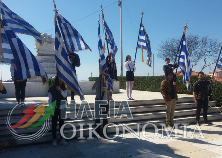 Πύργος : Κατάθεση στεφάνων για την επέτειο της 25ης Μαρτίου (φωτο)