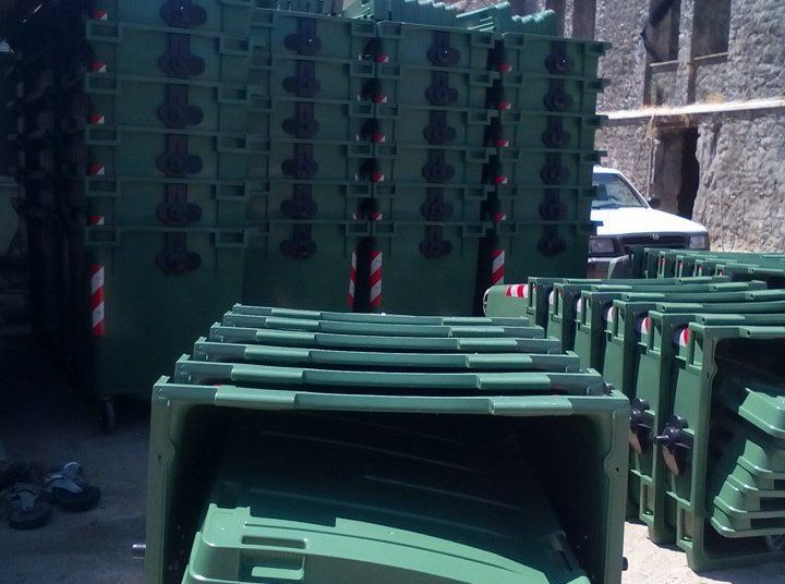 Παραλαβή νέων κάδων απορριμμάτων για το Δήμο Πύργου