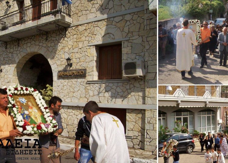 Εορτή του Αγίου Πνεύματος και Λιτάνευση της εικόνας στην Φιγαλεία