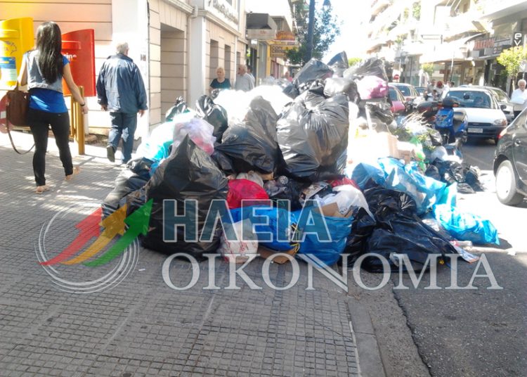 ΔΗΜΟΣ ΠΥΡΓΟΥ: 20 ημέρες με τα σκουπίδια στους δρόμους. Κίνδυνος επιδημιών