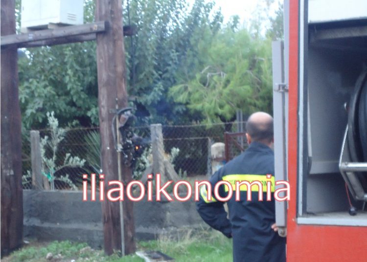 Φωτιά σε κιβώτιο (Φ.Ο.Π) της ΔΕΗ στην Σπιάντζα