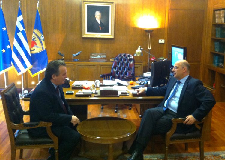 Συνάντηση Δένδια-Κοντογιάννη για ΣΕΤΤΗΛ και Πεδίο Βολής