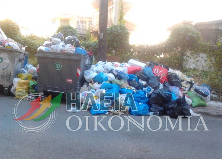 ΔΗΜΟΣ ΠΥΡΓΟΥ: Και Δεκαπενταύγουστο με “βουνά” σκουπιδιών