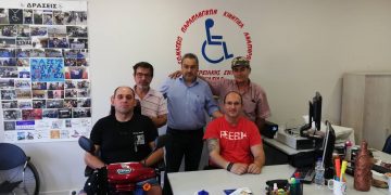 Συνάντηση Καστρινού με εκπροσώπους του Σωματείου Παραπληγικών – Κινητικά Αναπήρων Π.Ε. Ηλείας