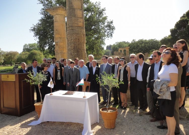 Εκδήλωση αδελφοποίησης Δημου Αρχ.Ολυμπίας με πόλη της Δημοκρατίας Σαχα της Ρωσίας