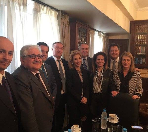 Επίσκεψη Κώστα Τζαβάρα, Μάκη Βορίδη και Άδωνη Γεωργιάδη στον Δικηγορικό Σύλλογο Αθηνών