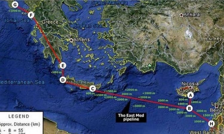 Ξεκινά ο East Med-Θα μεταφέρει φυσικό αέριο από Ισραήλ σε Ιταλία μέσω Καλαμάτας – Ηλείας – Πάτρας