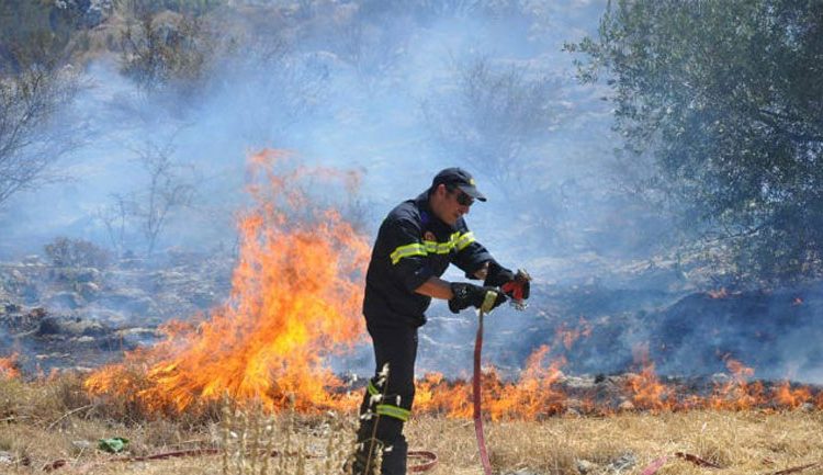 Πυρκαγιά στην Κρυόβρυση Αρχαίας Ολυμπίας
