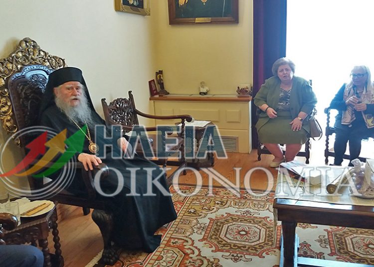 Ευχές δέχτηκε για την εορτή του ο Μητροπολίτης Ηλείας κ.κ.Γερμανός