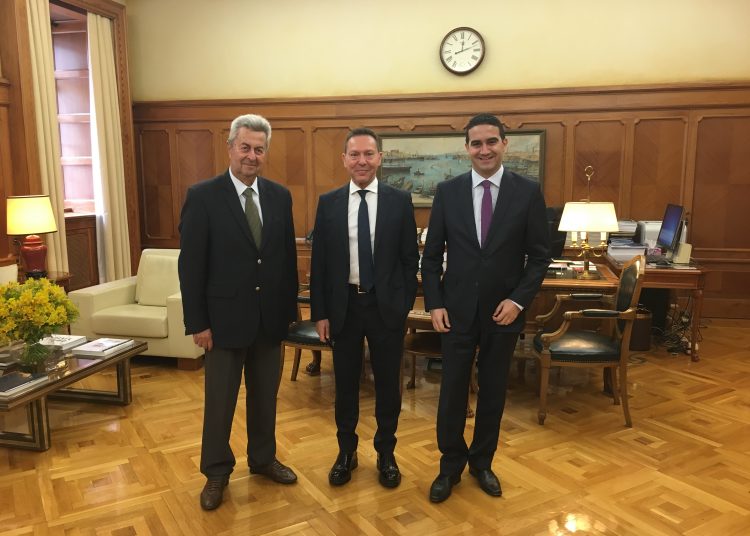 Συνάντηση του διοικητή της Τράπεζας Ελλάδος με τον Πρόεδρο του Επιμελητηρίου Ηλείας