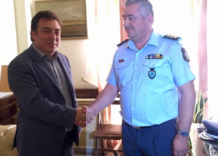 Συνάντηση Αντωνακόπουλου με Αστυνομικό Διευθυντή Ηλείας Ταξίαρχο κ. Απόστολο Μαρτζάκλη