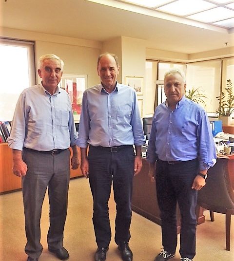 Συνάντηση του Δημάρχου Αρχ.Ολυμπίας με τον Υπουργό Περιβάλλοντος Γ.Σταθάκη