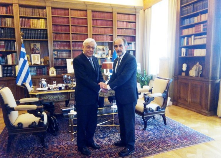 Στον Πρόεδρο της Δημοκρατίας Προκόπη Παυλόπουλο ο Περιφερειάρχης Δυτ. Ελλάδας Απόστολος Κατσιφάρας