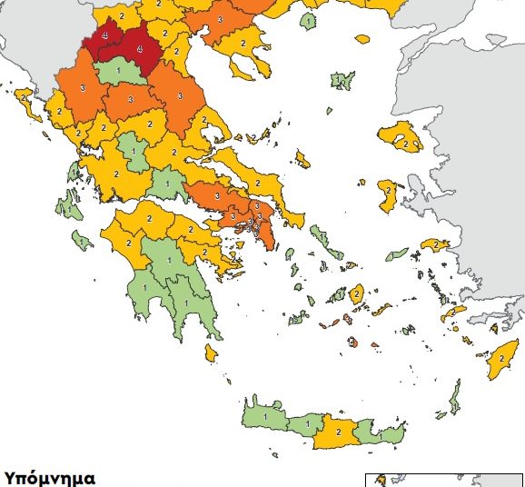 Από τη Δευτέρα 26/10 η ΗΛΕΙΑ από το 1 ανεβαίνει στο επίπεδο 2 (covid 19) – Τι σημαίνει αυτό