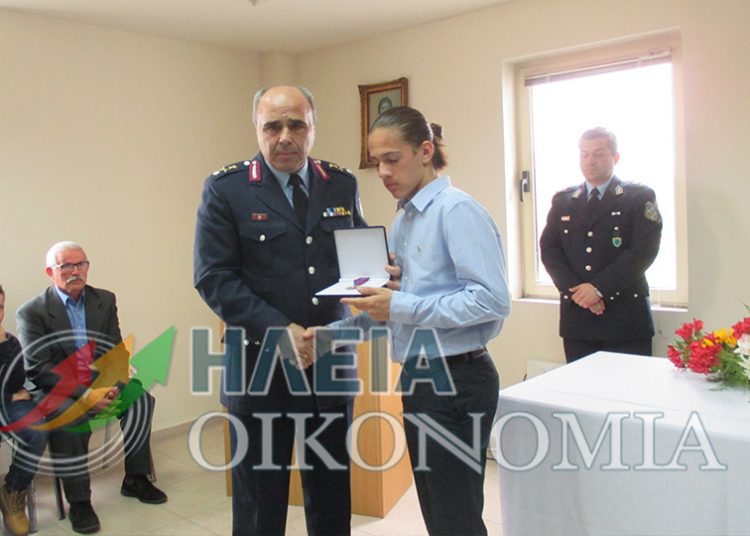 Απονομή του Αστυνομικού μεταλλίου «Αστυνομικός Σταυρός» στον Ανθυπαστυνόμο ε.α. Β.Μαρτζακλη
