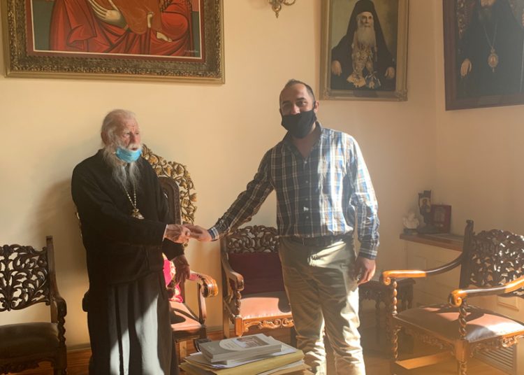 Συνάντηση υπευθύνου γραφείου Εθελοντισμού Δ. Πύργου με τον Μητροπολίτη