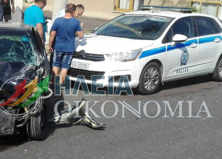 Ε.Ο.Πύργου- Κατακόλου: Δυνατή πλαγιομετωπική σύγκρουση στην διασταύρωση Αγ.Ιωάννη