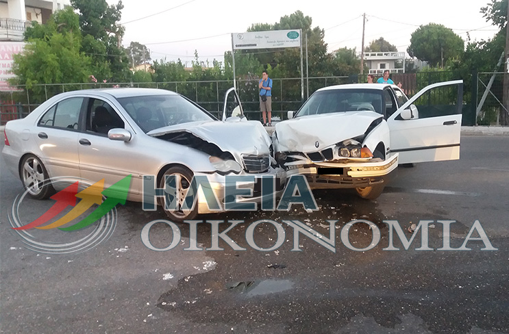 Πύργος: Πλαγιομετωπική σύγκρουση στην οδό Κατακόλου