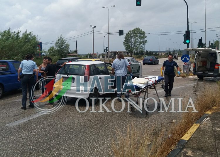 Ε.Ο.Πατρών-Πύργου: Καραμπόλα οχημάτων με τραυματισμό στην διασταύρωση Βουνάργου