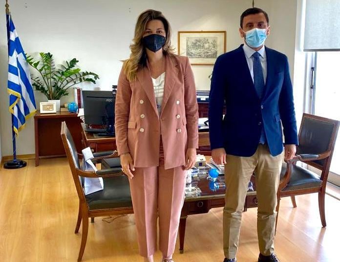 Συνάντηση Ανδρέα Νικολακόπουλου με την Υφυπουργό Τουρισμού Σοφία Ζαχαράκη