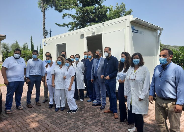 Η Περιφέρεια Δ.Ελλάδας δώρισε 3 οικίσκους για τεστ Covid-19 στα Κ.Υ Βάρδας, Αρχαίας Ολυμπίας και Κρεστένων