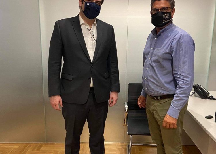 Συνάντηση Δημάρχου Ανδραβιδας – Κυλληνης Λέντζα Γ. με τον Υπουργό Ψηφιακής Διακυβέρνησης Πιερρακάκη