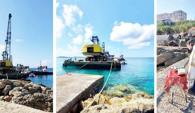 Στροφάδια: Ξεκίνησαν οι εργασίες στο λιμάνι