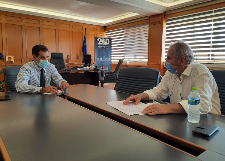 Συνάντηση Αντιπεριφερειάρχη Ηλείας με τον Δήμαρχο Ανδρίτσαινας για αντιπλημμυρική θωράκιση