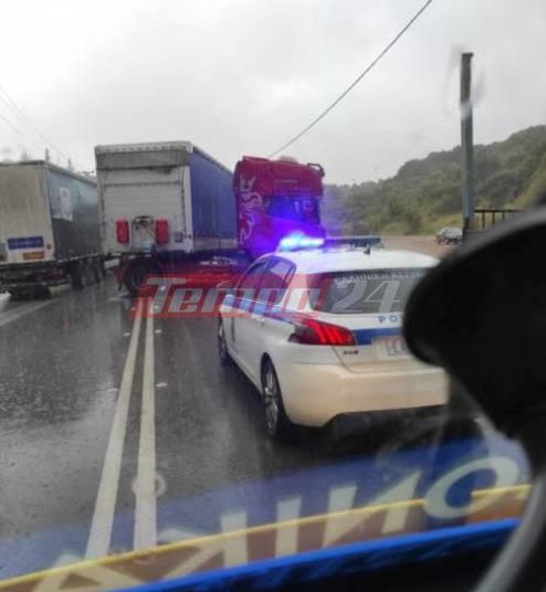 Πατρών – Πύργου: Χάος και ατυχήματα με την κακοκαιρία