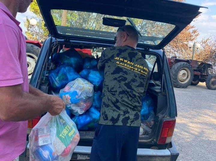 Γιγαντιαία αποστολή προσφοράς στους πυρόπληκτους της Ηλείας