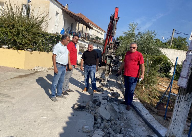 Εργασίες αντικατάστασης του Κεντρικού Αγωγού Ύδρευσης στο Νησί του Δήμου Ανδραβίδας-Κυλλήνης