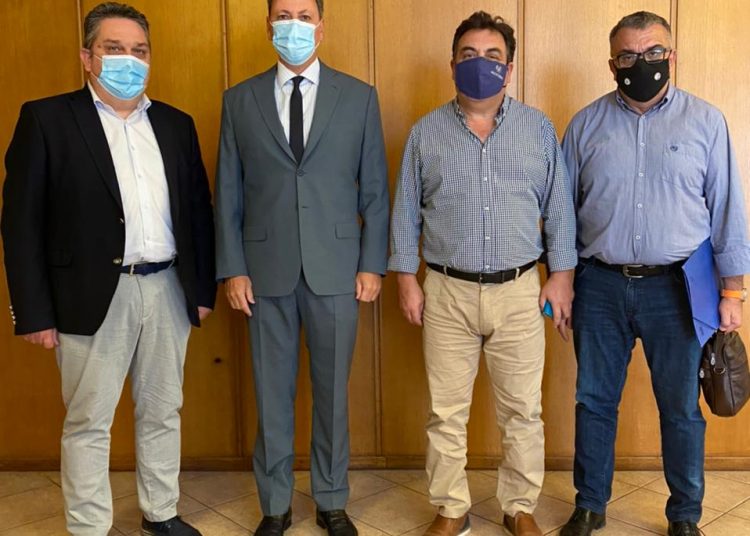 Συνάντηση Δημάρχου Πύργου με τον Υπουργό Αγροτικής Ανάπτυξης Σπήλιο Λιβανό