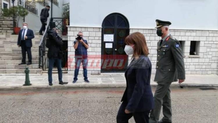 Στη Ναύπακτο η Πρόεδρος για τα 450 χρόνια από τη ναυμαχία – ΦΩΤΟ