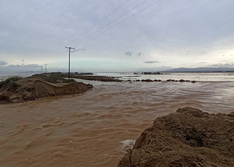 Κοτύχι: Καταστράφηκε η λιμνοθάλασσα από τις πλημμύρες