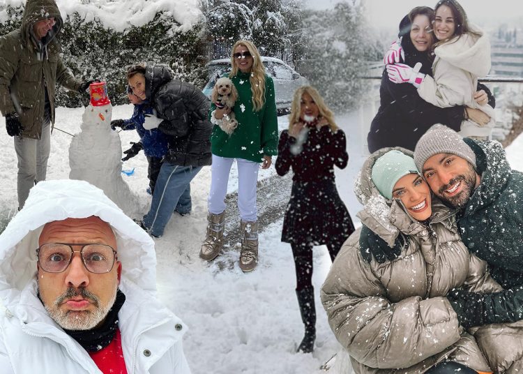 Κακοκαιρία Ελπίδα: Οι Έλληνες celebrities βγήκαν στα χιόνια