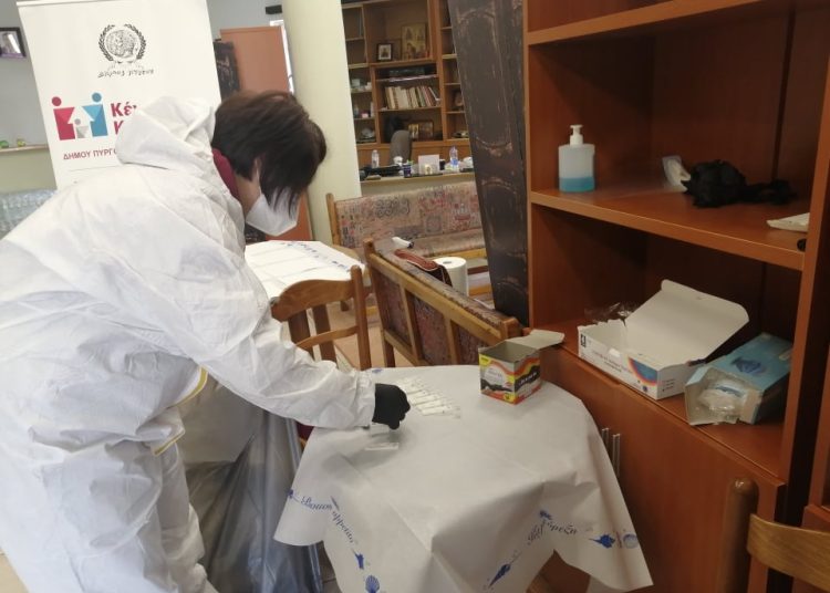 Διακοπή rapid test στην Αγία Βαρβάρα Πύργου