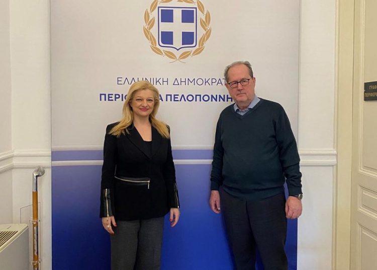 Συνάντηση Αυγερινοπούλου – Νίκα για το δρόμο Αρχ. Ολυμπίας – Τρίπολης και τη Νέδα